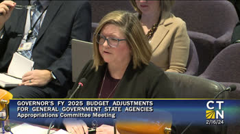 Click to Launch Appropriations Committee General Government B State Agency Presentations on the Governor’s FY25 Proposed Budget Adjustments
